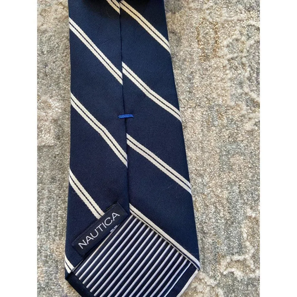 Set of 2 Nautica Neckties (Orange and Blue)